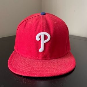 New Era Philadelphia Phillies Red Baseball Cap 7 1/2